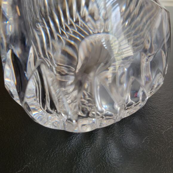 Vintage Gorham Canoe Shaped Heavy Crystal Bowl Candy Althea Pattern Hand Cut - Picture 2 of 10